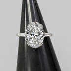 Verde 5ct IGI Certified Lab-grown Oval Cut VS2 Diamond Ring