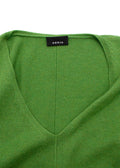 Akris Green Cashmere V-Neck Sweater