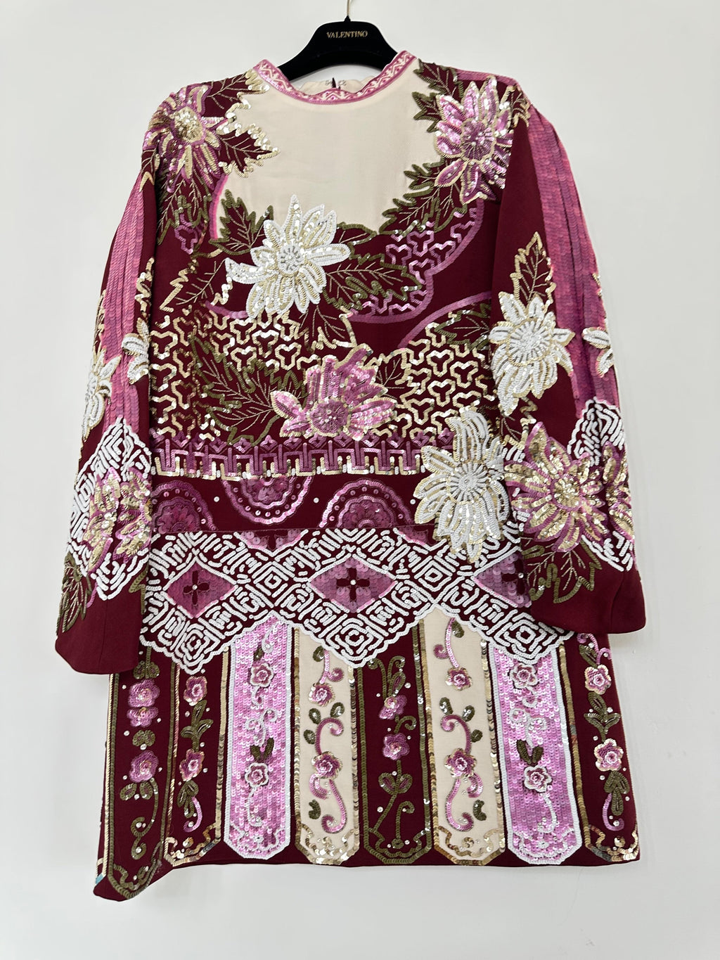 Sequin Embroidered Mini Dress