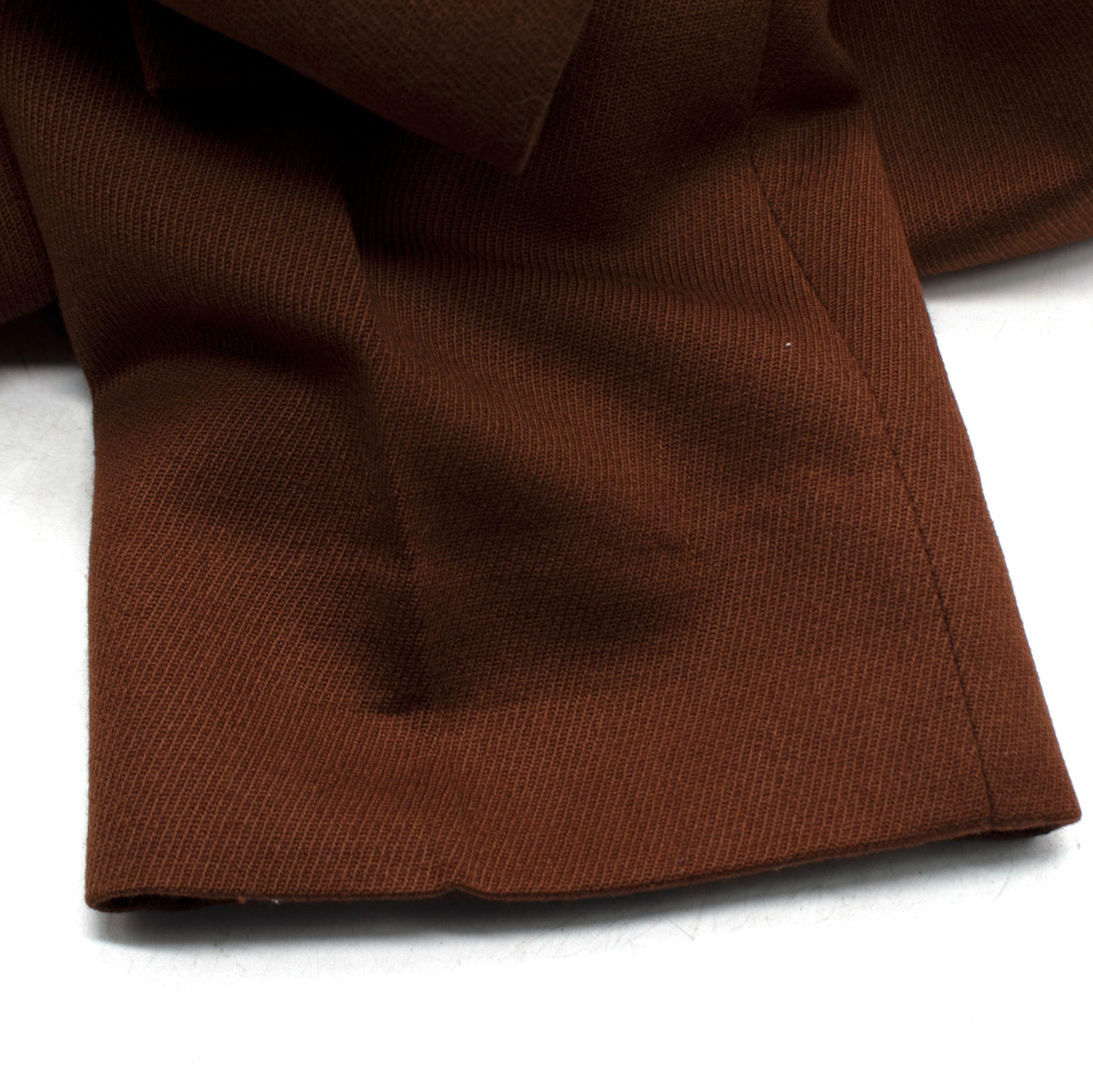 Ami Brown Wool Trousers