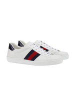 White leather Ace trainers