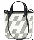 Hermès  Black And Ecru Swift Canvas Cabas 27cm Bag
