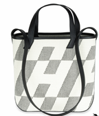 Hermès  Black And Ecru Swift Canvas Cabas 27cm Bag