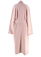 Sleeper Pink and Red Trim Belted Stretch Robe