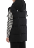 Givenchy Logo Black Sleeveless Hooded Puffer Jacket