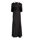 Huishan Zhang Bernice Draped Satin-Jersey Gown
