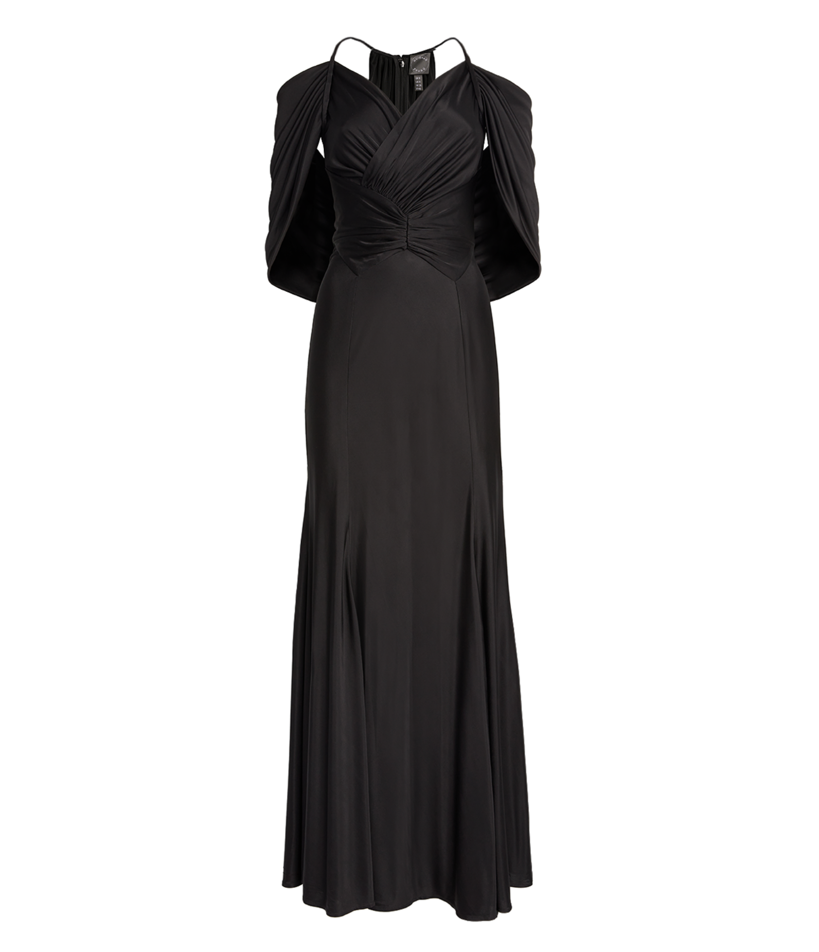 Huishan Zhang Bernice Draped Satin-Jersey Gown