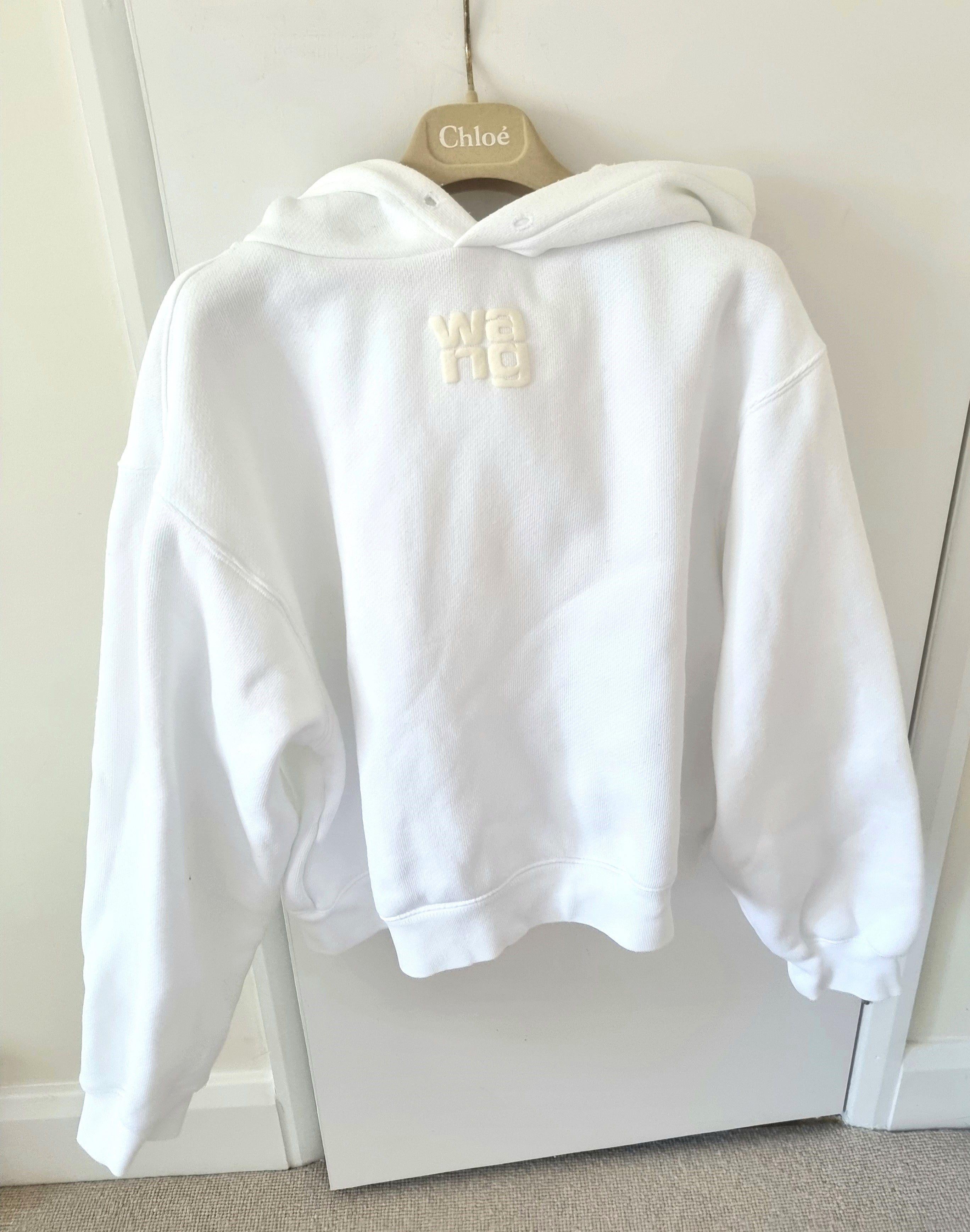Alexander Wang White Hooded Sweatshirt