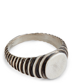 Maor Lira Sterling Silver Signet Ring Size 9