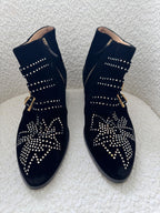 Chloe Black Studded Susanna Boots