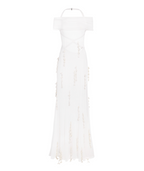 Jacquemus White La Robe Mazzolu Maxi Dress
