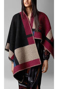 Wool & Cashmere Colourblock Prorsum Poncho