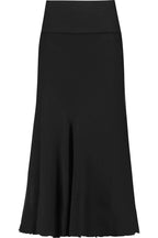 Donna Karan Black Strech Jersey MIdi Skirt