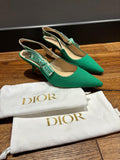 Dior Green J'adior Slingback Sandals