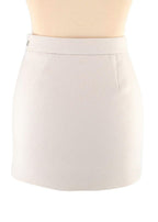 Balenciaga white wool mini skirt