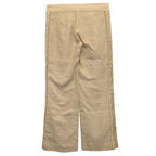 Rebecca Taylor Camel Linen Trousers with Floral Sides