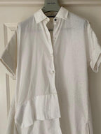 Lena Lumelsky White Cotton Demi Shirt Dress