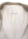 Christopher Esber Neutral Single Breasted Wool Blazer