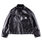 Sacai X Carhartt Wip Cotton Corduroy-Trimmed Leather Jacket