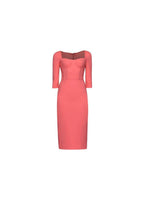 Pink Crepe Bustier Dress