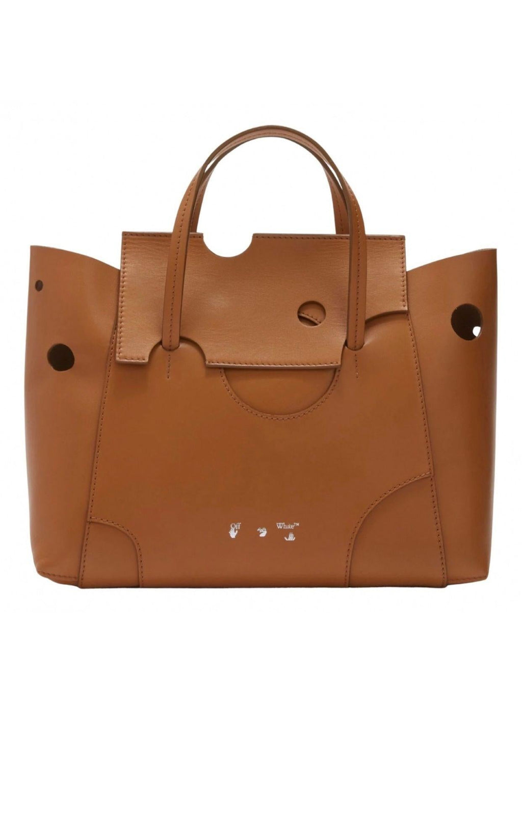Brown Leather Burrow 32 Tote Bag