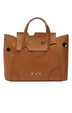Brown Leather Burrow 32 Tote Bag