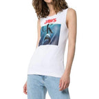 Calvin Klein 205W39NYC Jaws-print Ribbed Stretch-cotton Tank Top