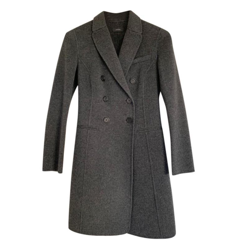 Joseph Grey Wool & Cashmere Coat