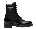 Prada Black Re- Nylon Combat Boots