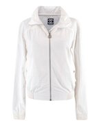 Chanel White Zip Up Jacket