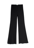 Galvan Black High Waisted Flared Trousers