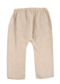 3-4Y Kids Beige Linen Pants