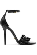 Michael Kors Collection black leather Priscilla ankle strap sandals