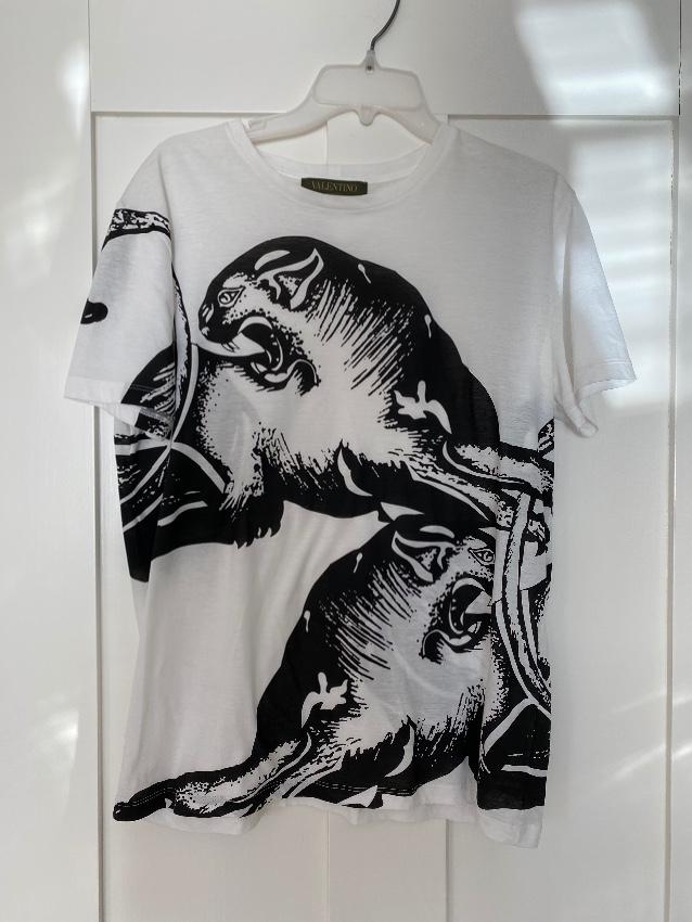 Valentino Black & White Printed T-Shirt