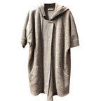 Stefanel Hooded Wool-Blend Cardigan