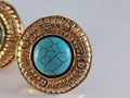 Chanel Vintage Cabochon Clip Earrings