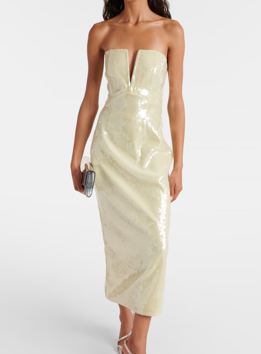 Roland Mouret Sequined Strapless Corset Dress