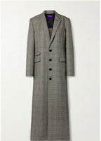 Ralph Lauren Collection Syeda houndstooth wool coat.