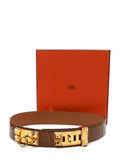 Hermès Medor “Collier de Chien” Belt in Crocodile Leather  Full length 97cms