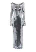 16Arlington Silver Sequin Solare Gown