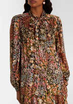 Valentino Printed Silk Blouse