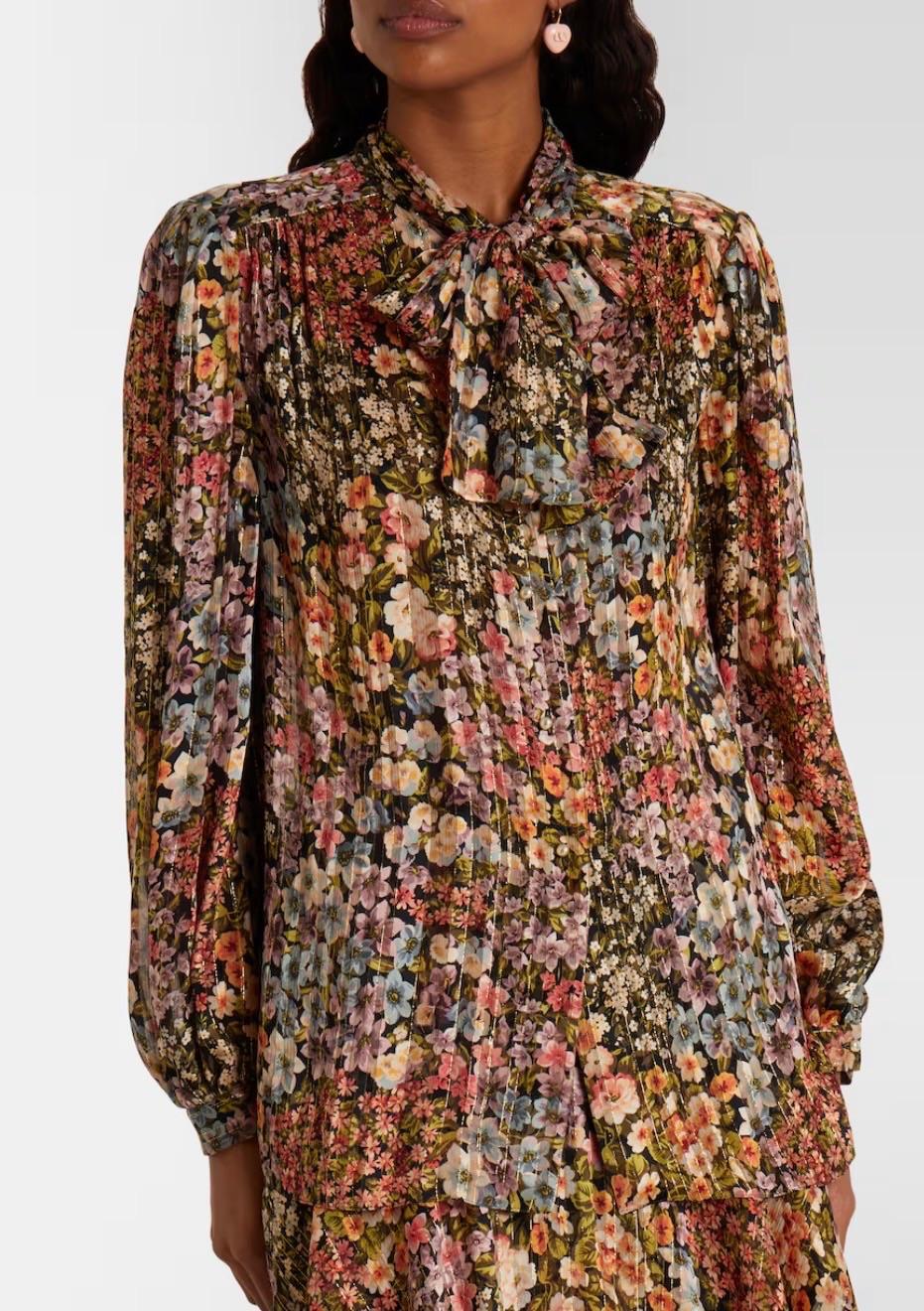 Valentino Printed Silk Blouse