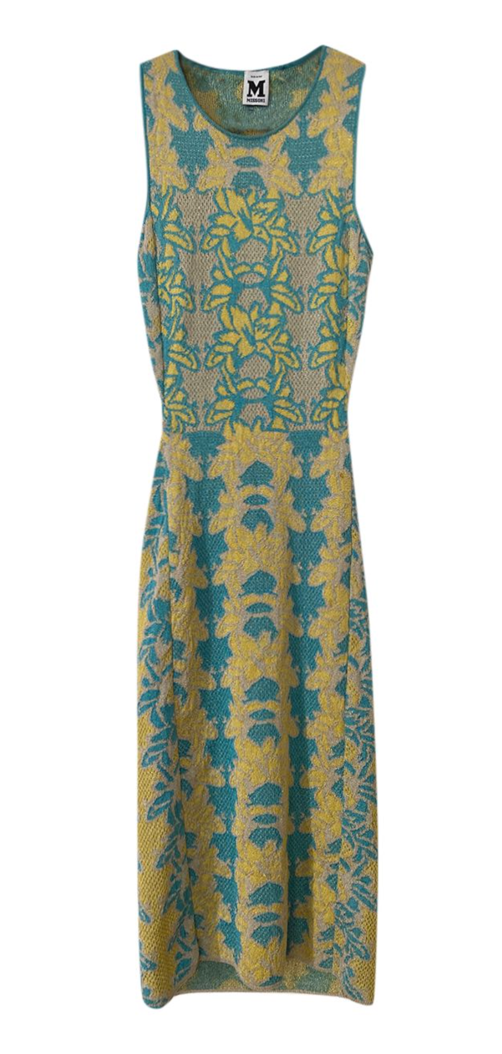 M Missoni Jacquard Knit Cut-out Back Dress