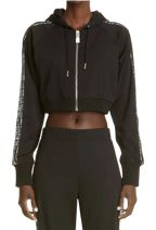 Givenchy Black Cropped Sweatshirt