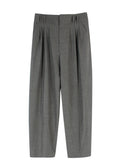Altuzarra Grey High-Rise Wool-Blend Wide-Leg Trousers