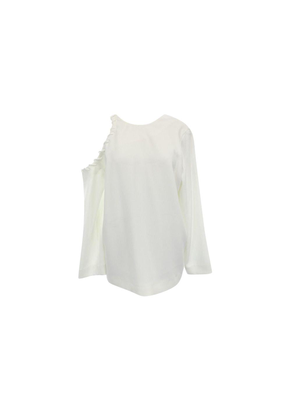Ivory crepe blouse