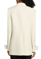 Mach & Mach  Crystalized Bow Cuff Blazer
