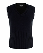 Tom Ford Black Wool Knitted Vest