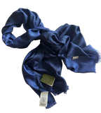 Gucci Cobalt Blue Wool/Silk Blend Scarf