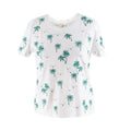 Maje White Tanzanie Palm Tree Tshirt
